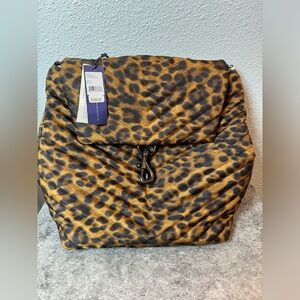 Rebecca Minkoff Edie leopard nylon backpack NWT